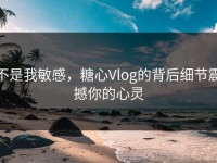 不是我敏感，糖心Vlog的背后细节震撼你的心灵