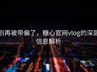 别再被带偏了，糖心官网vlog的深层信息解析