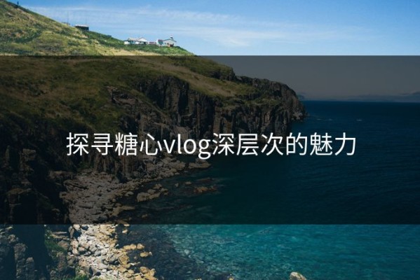 探寻糖心vlog深层次的魅力
