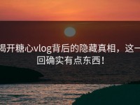 揭开糖心vlog背后的隐藏真相，这一回确实有点东西！