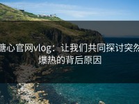 糖心官网vlog：让我们共同探讨突然爆热的背后原因
