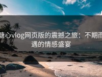 糖心vlog网页版的震撼之旅：不期而遇的情感盛宴