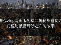 糖心vlog网页版免费：揭秘那些初入门槛时被情绪所左右的故事