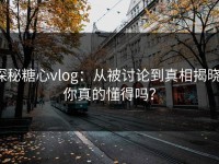 探秘糖心vlog：从被讨论到真相揭晓，你真的懂得吗？