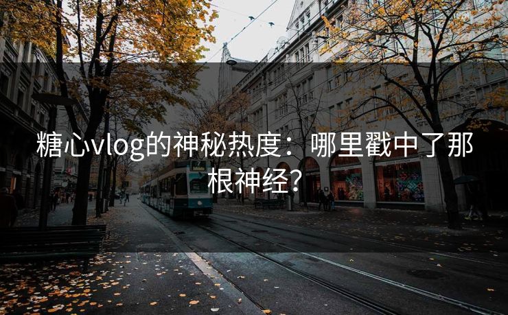 糖心vlog的神秘热度：哪里戳中了那根神经？