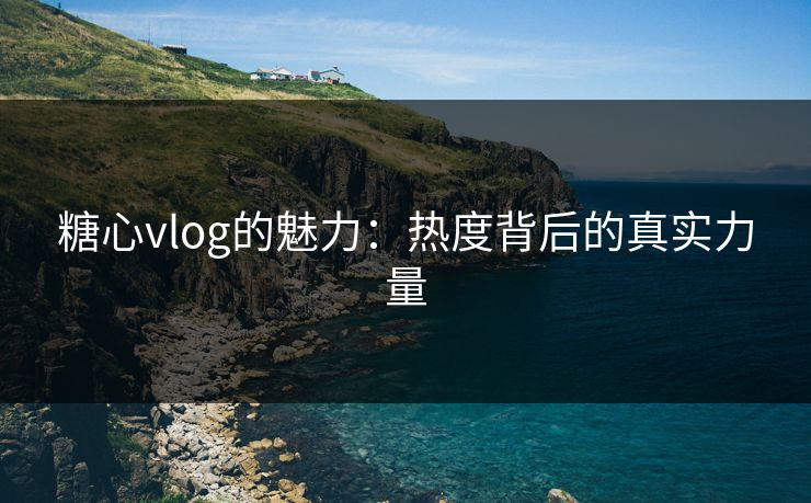 糖心vlog的魅力：热度背后的真实力量