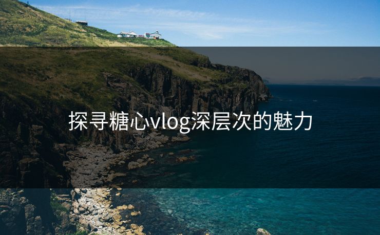 探寻糖心vlog深层次的魅力