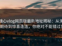 糖心vlog网页版最新地址揭秘：从无期待到惊喜连连，你绝对不能错过！