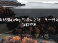 揭秘糖心vlog的爆火之谜：从一开始就有迹象