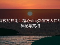 深夜的热潮：糖心vlog新官方入口的神秘与真相