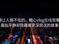最让人绷不住的，糖心vlog在线观看：看似平静却隐藏着更深层次的故事