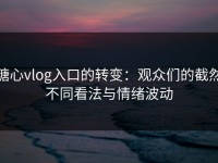 糖心vlog入口的转变：观众们的截然不同看法与情绪波动