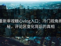 重新审视糖心vlog入口：冷门视角揭秘，评论区变化背后的真相