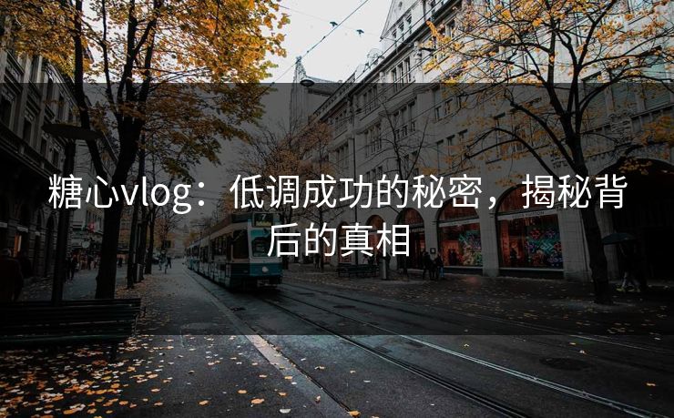 糖心vlog:低调成功的秘密,揭秘背后的真相 糖心vlog:低调成功的秘密,揭秘背后的真相